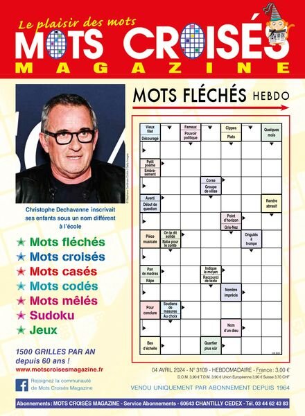 Mots Croises Magazine N3109 — 4 Avril 2024