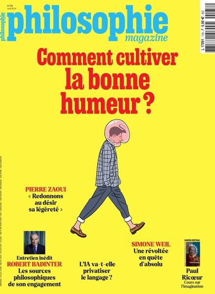 Philosophie Magazine France — Avril 2024