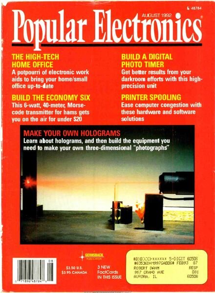 Popular Electronics — 1992-08
