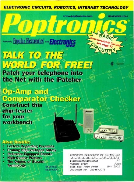 Popular Electronics — 2001-11