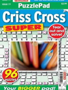 PuzzleLife PuzzlePad Criss Cross Super – April 2024