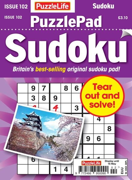 PuzzleLife PuzzlePad Sudoku — Issue 102 — 19 April 2024