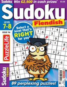 PuzzleLife Sudoku Fiendish – Issue 96 – 4 April 2024