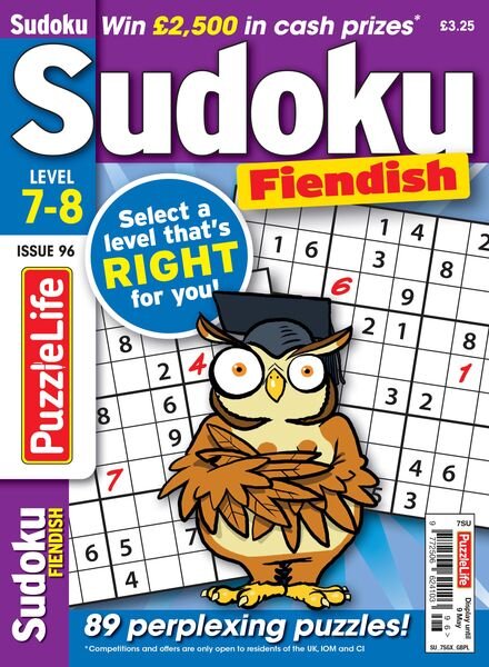 PuzzleLife Sudoku Fiendish — Issue 96 — 4 April 2024