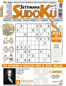 Settimana Sudoku — 26 Aprile 2024