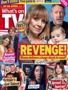 What’s on TV – 20 April 2024