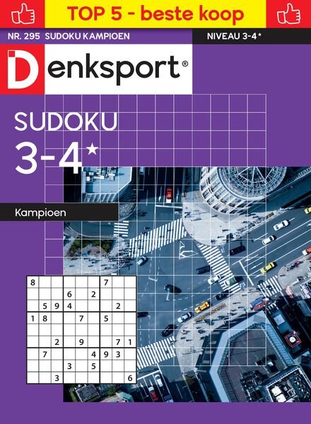 Denksport Sudoku 3-4 kampioen — 3 Mei 2024