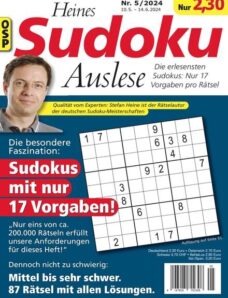 Heines Sudoku Auslese — Nr 5 2024