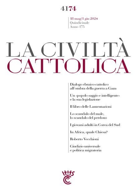 La Civilta Cattolica – 18 Maggio 2024