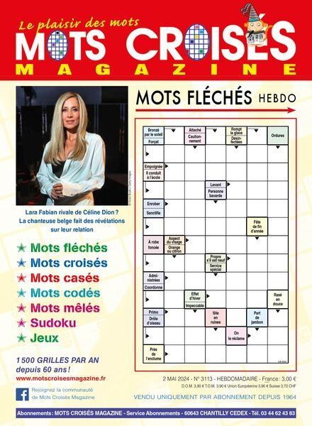 Mots Croises Magazine — 2 Mai 2024