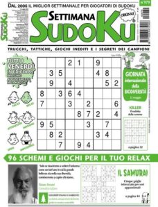 Settimana Sudoku — 17 Maggio 2024