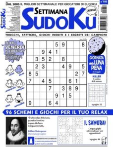 Settimana Sudoku — 24 Maggio 2024