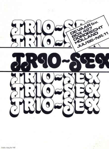 Trio-Sex Dutch — Nr 11 1986