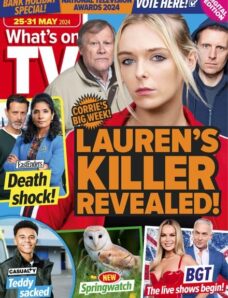 What’s on TV – 25 May 2024