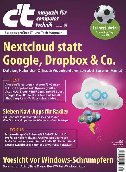c’t Magazin fur Computertechnik – 14 Juni 2024