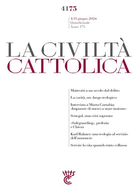 La Civilta Cattolica – 1 Giugno 2024