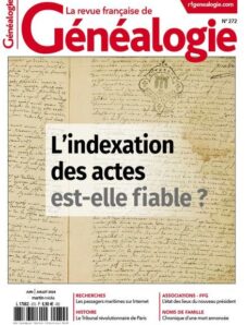 La Revue francaise de Genealogie – Juin-Juillet 2024