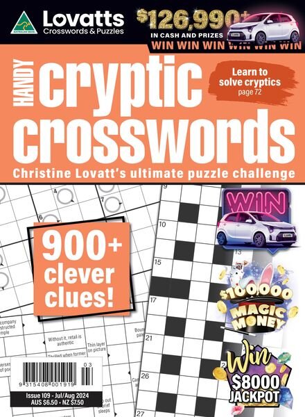 Lovatts Handy Cryptic – Issue 109 2024