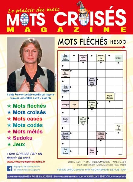 Mots Croises Magazine — 30 Mai 2024