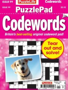 PuzzleLife PuzzlePad Codewords – Issue 99 2024