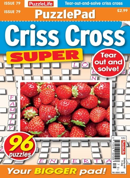 PuzzleLife PuzzlePad Criss Cross Super — Issue 79 2024