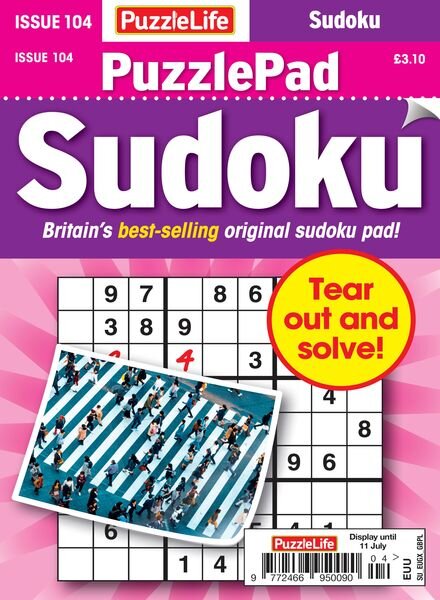 PuzzleLife PuzzlePad Sudoku – Issue 104 2024