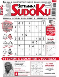 Settimana Sudoku — 14 Giugno 2024