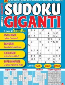Sudoku Giganti – Luglio-Agosto 2024