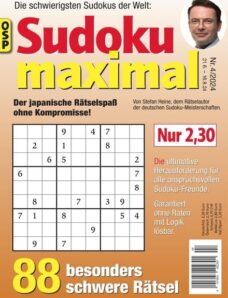 Sudoku Maximal – Nr 4 2024