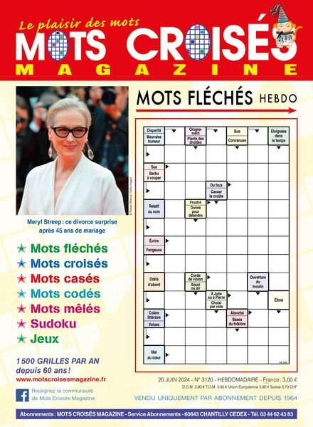 Mots Croises Magazine — 20 Juin 2024