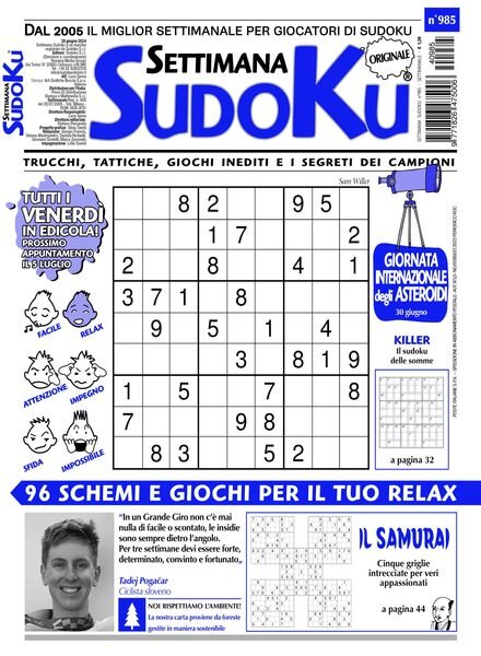 Settimana Sudoku — 26 Giugno 2024