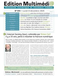 Edition Multimedia – 8 Decembre 2025