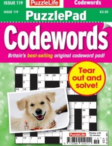 PuzzleLife PuzzlePad Codewords – Issue 119 2025