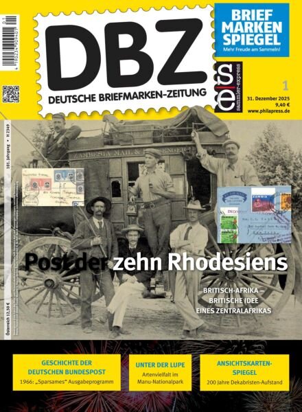 Deutsche Briefmarken-Zeitung – 31 Dezember 2025