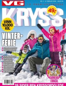 VG Kryssord – 9 Februar 2026