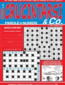 Crucintarsi & Co – Marzo 2026