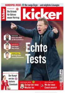 Kicker – 26 Marz 2026