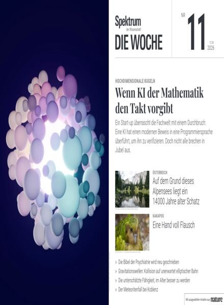 Spektrum Die Woche – 13 Marz 2026