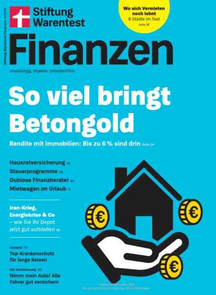 Stiftung Warentest Finanzen – Mai 2026