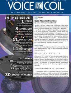 Voice Coil Magazine – January 2025