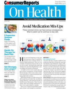 Consumer Reports on Health – August 2016