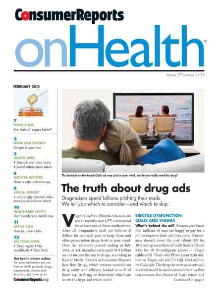 Consumer Reports on Health – February 2015