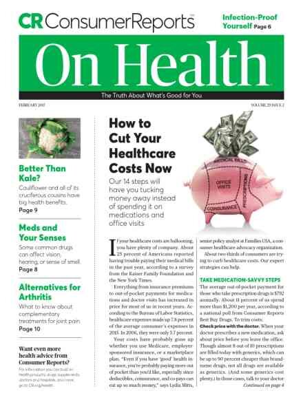 Consumer Reports on Health – February 2017