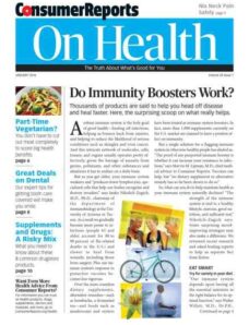 Consumer Reports on Health – January 2016