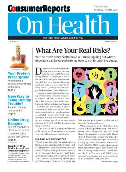 Consumer Reports on Health – October 2015