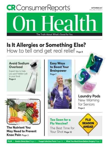 Consumer Reports on Health – September 2017