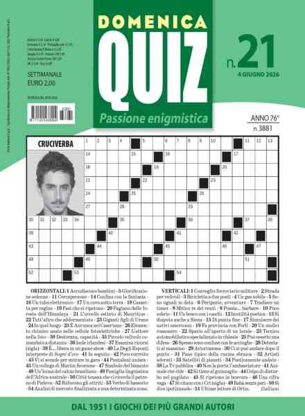 Domenica Quiz – 4 Giugno 2026