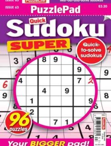 PuzzleLife PuzzlePad Sudoku Super – May 2026
