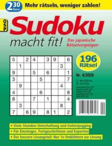 Sudoku macht fit – Nr 4 2026