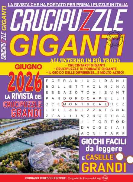 Crucipuzzle Giganti – Giugno 2026